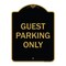 Signmission Designer Series-Guest Parking Only, Black & Gold Heavy-Gauge Aluminum, 24" x 18", BG-1824-9836 A-DES-BG-1824-9836 - alternate 1